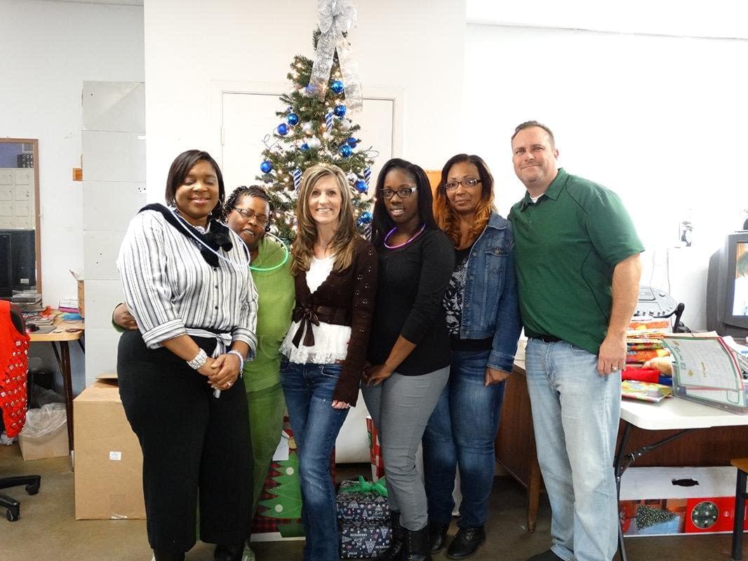 Parking Guidance System Rep Firm Hosts Christmas Lunch at Center for Adults with Developmental Disabilities.
